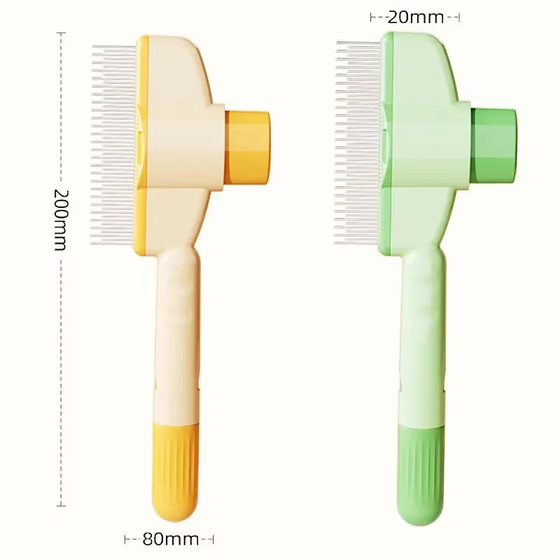 Dog Comb Pet Hair Remover One Button Dogs Brush Self-Cleaning Cat Brush Massage Combs for Dog Grooming Brushes for Pet Products