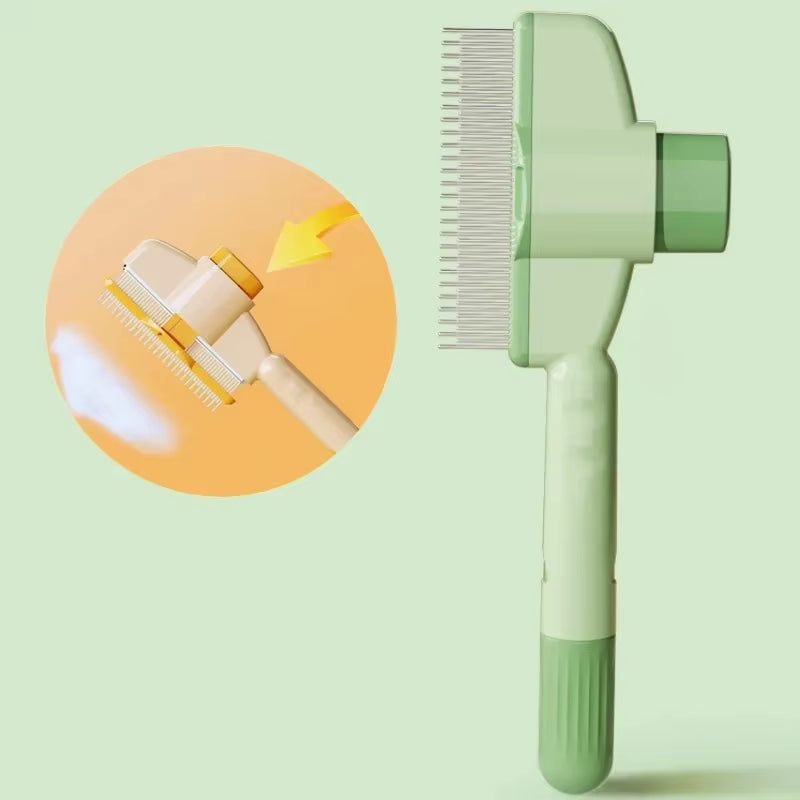 Dog Comb Pet Hair Remover One Button Dogs Brush Self-Cleaning Cat Brush Massage Combs for Dog Grooming Brushes for Pet Products